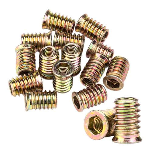 Lsydgn 50 Stück M5x10 MM, Gewindeeinsätze Muttern, Gewindeeinsatzmuttern, Verzinkte Sechskant Gewindeholzeinsätze für Holzmöbel & Holzverbindungen Lsydgn 50 Stück M5x10 MM, Gewindeeinsätze Muttern, Gewindeeinsatzmuttern, Verzinkte Sechskant Gewindeholzeinsätze für Holzmöbel & Holzverbindungen von Lsydgn