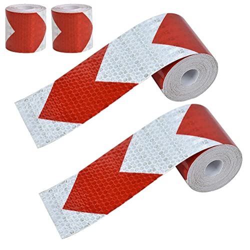 2 Stück Reflektorband Selbstklebend, flatterband rot weiß, Hohe Intensität Sicherheit Warnmarkierung, absperrband rot weiß, 5cm x 3m, Warnklebeband Reflektierend für Auto Straße Sicherheit Markierung 2 Stück Reflektorband Selbstklebend, flatterband rot weiß, Hohe Intensität Sicherheit Warnmarkierung, absperrband rot weiß, 5cm x 3m, Warnklebeband Reflektierend für Auto Straße Sicherheit Markierung von Lsydgn