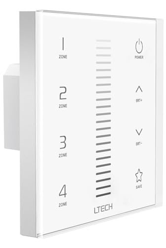 Multi-Zone System - Single Channel Led Touch Panel Dimmer - Dmx/Rf - 4 Zones Multi-Zone System - Single Channel Led Touch Panel Dimmer - Dmx/Rf - 4 Zones von Ltech