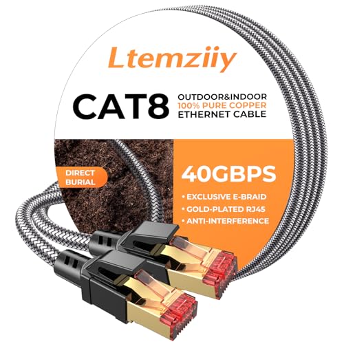 Ltemziiy Cat 8 Lan Kabel 30meter,Hochgeschwindigkeits Gigabit Lan Kabel,Rj45 S/FTP Geschirmtes Internet Patch Kabel für PS5/4 Router Modem Laptop Ltemziiy Cat 8 Lan Kabel 30meter,Hochgeschwindigkeits Gigabit Lan Kabel,Rj45 S/FTP Geschirmtes Internet Patch Kabel für PS5/4 Router Modem Laptop von Ltemziiy