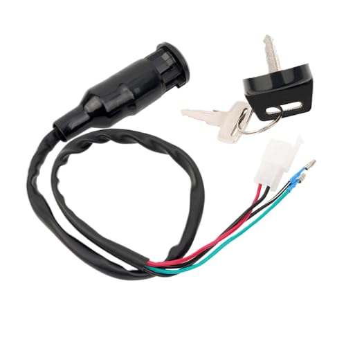 Elektrische Zündschlüsselschalter -Türschlossstopfen kompatibel mit 3 Rad ATV 250ES 1985 1987 Modelle, einschließlich ATC250ES ATC250 ATC 250 ES Big Red und ähnliche 250 ccm ATVs Elektrische Zündschlüsselschalter -Türschlossstopfen kompatibel mit 3 Rad ATV 250ES 1985 1987 Modelle, einschließlich ATC250ES ATC250 ATC 250 ES Big Red und ähnliche 250 ccm ATVs von Ltqkuxc