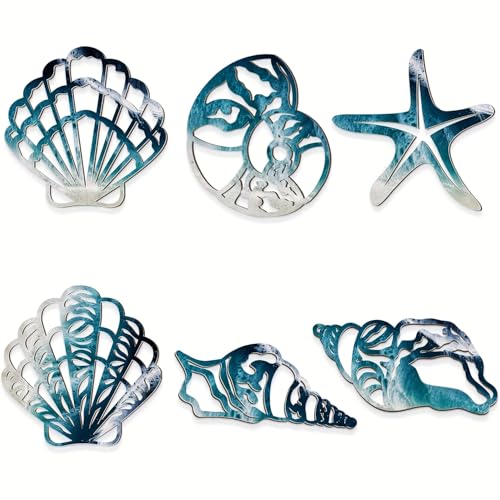 Ltstor 6 Stück Strand Dekoration, Landschaft Holz Muschel Wanddekoration, Holz Seestern Wanddekoration, Meeresküste Thema Wandkunst, Wohnzimmer Badezimmer Schlafzimmer Meereshaus Dekoration Set Ltstor 6 Stück Strand Dekoration, Landschaft Holz Muschel Wanddekoration, Holz Seestern Wanddekoration, Meeresküste Thema Wandkunst, Wohnzimmer Badezimmer Schlafzimmer Meereshaus Dekoration Set von Ltstor
