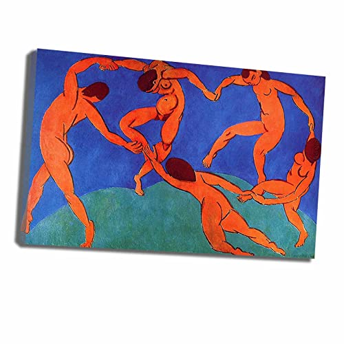 Ltt-Ydd-Ccl Henri Matisse Dance II Leinwand Wandkunst Poster und Drucke Wandbilder für Wohnzimmer Moderne Raumdekor Heimtextilien Kann Aufgehängt Werden(52x78cm-20x31inch Gerahmt) von Ltt-Ydd-Ccl