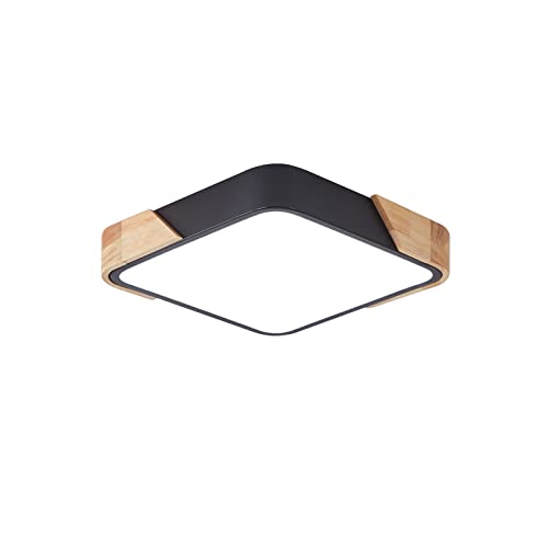 LuFun LED Deckenleuchten,Schwarz Moderne Holz Unterputzleuchte,Quadratförmige Holz Deckenbeleuchtung,24W,30cm*30cm,6500K Kaltweiß LuFun LED Deckenleuchten,Schwarz Moderne Holz Unterputzleuchte,Quadratförmige Holz Deckenbeleuchtung,24W,30cm*30cm,6500K Kaltweiß von LuFun