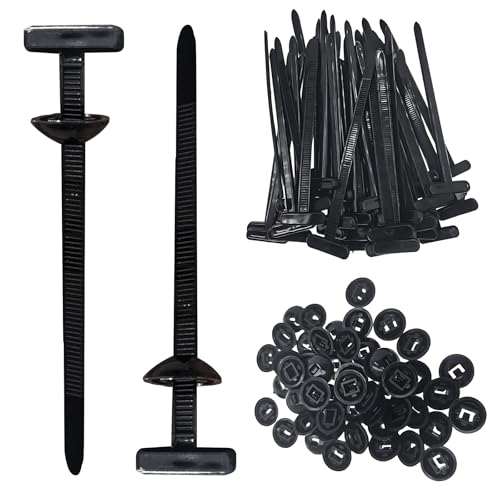 50pc Universal Cable Tie Buckle, 2026 Heavy Duty Self Locking Nylon Cable Ties, Multipurpose Plastic Cable Ties Tool for Daily Repairs, Quick Fixing von LuGirlre