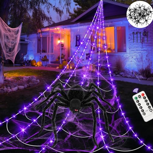Halloween Spinnennetz Outdoor (Lila) von LuJasi