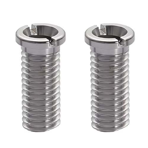 LuLiyLdJ 2 Stück Silber Hohlschraube Spüle, 304 Rostfreier Stahl Abflusssieb Schraube, für Ablaufgarnitur Spüle Abflusssieb Küchenspüle Schock Spüle Zubehör (40mm Silber) von LuLiyLdJ