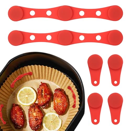 6 StückMagnete für Airfryer Backpapier, Magnete für Heißluftfritteuse, Airfryer Magnete für Backpapier, Silikon Magnetschnallen für Heißluftfritteusen zum Fixieren Papiereinlagen Heißluftfritteusen 6 StückMagnete für Airfryer Backpapier, Magnete für Heißluftfritteuse, Airfryer Magnete für Backpapier, Silikon Magnetschnallen für Heißluftfritteusen zum Fixieren Papiereinlagen Heißluftfritteusen von LuLuxinxin