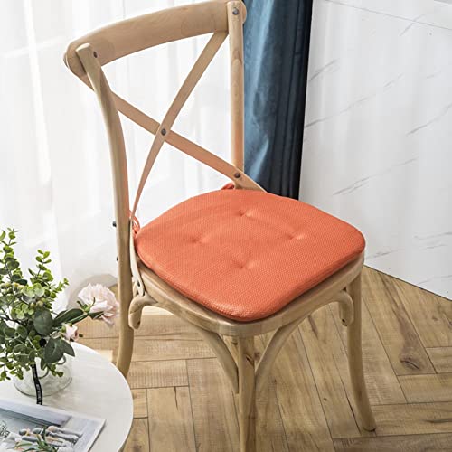 2er-Set Küchenstuhlkissen mit Bändern(Oranje,2 Pack) von LuMOUzhou