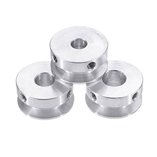 Aluminium-Zeitriemen U-Typ 30 mm Einzelrillenscheibe 4–16 mm Bohrung Motorwelle 6 mm Riemen Aluminiumlegierung Silber von LuMOUzhou