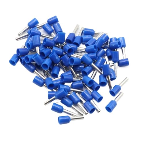 Beanspruchungsklemmen Kreisverbindung E1508 Verdrahtung Crimpring Gabel Isolierklemmen 1,5 mm2 Multicolor Packung mit 100(Blu) von LuMOUzhou