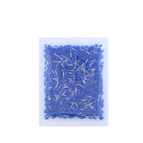 Beanspruchungsklemmen Kreisverbindung Isolierte Kupfer-Crimp-Anschlussklemmen, 1000 Stück, AWG 0,5–2,5 mm, mehrfarbig, mehrere Größen(Blu,E7508) von LuMOUzhou