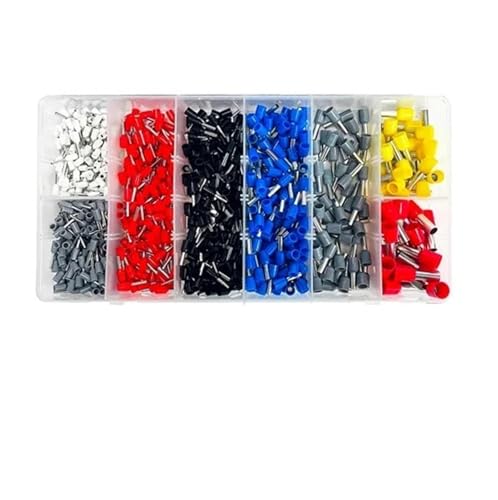 Beanspruchungsklemmen Kreisverbindung Ring Gabel Crimp Terminals Pack von 800 Kupfer Multicolor for elektrische Drähte und Kabel von LuMOUzhou