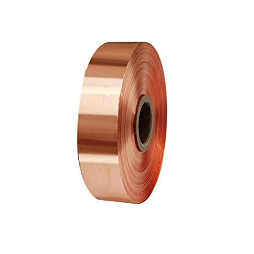 Edelstahl wasserdichte Titanplatte, Kupferrolle 99,9% reines Cu-Metallblech, mehrere Größen zur EMI-Abschirmung, for Gitarren und Autos(0.3mm*50mm*1m) von LuMOUzhou