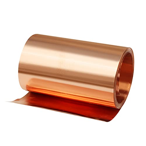 Edelstahl wasserdichte Titanplatte, Kupferrolle Kupferfolienblatt 100 mm x 1 m in 0,01–0,08 mm(0.04mm*100mm*1m) von LuMOUzhou