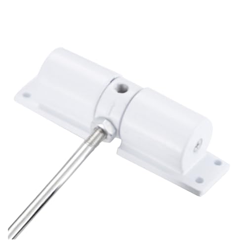Einstellbare Türfeder Türschließung Automatischer, einstellbarer Doppelfeder-Türschließer, leise Installation for die Garage zu Hause, Schwarz, Weiß(White) von LuMOUzhou
