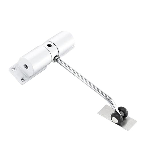 Einstellbare Türfeder Türschließung Automatischer Türschließer for Holz-, Metall-, Feuer- und Glastüren, 20–40 kg, Weiß/Schwarz von LuMOUzhou