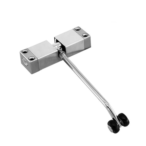 Einstellbare Türfeder Türschließung Türschließer Hardware Möbel Tür Zink-Legierung 20-30KG Puffer Frühling Multicolor(Silver) von LuMOUzhou