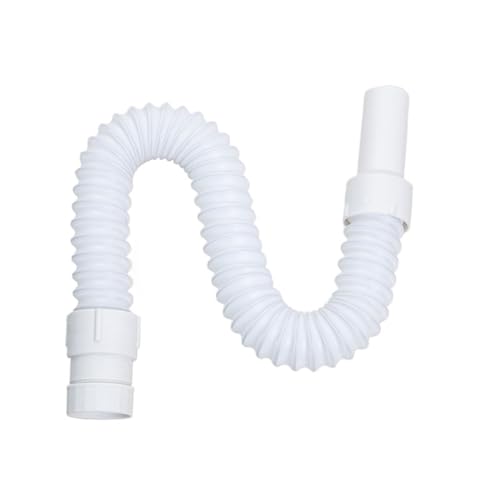 Entwässerungsschlauch Verlängerung Ablaufschlauchverlängerung for Küchenspüle, Badezimmer, mit Sieb, ABS-Kunststoff, 434–860 mm von LuMOUzhou