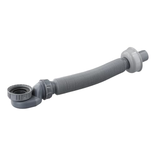 Entwässerungsschlauch Verlängerung Duschablaufrohrverlängerung Wasserdichtung Grau 90cm for Badewanne Waschmaschine Spülmaschine von LuMOUzhou