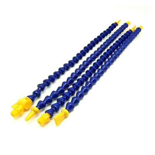 Gewinde Kühlschlauch Flexible Kühlmittelschläuche 5er Pack 1/4 Zoll 400mm Multicolor Rund und Flach mit Schalter(Round with Switch) von LuMOUzhou