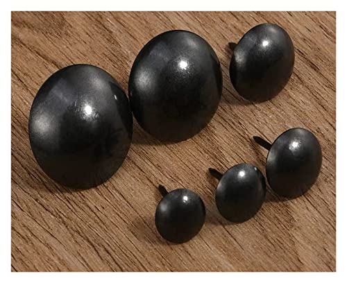 Interne Deko, Couchnägel Eisen Polsternägel mehrfarbig 9-25mm, 50 Stück, für Möbel, Türen und Schmuck(Black 25mm 30pcs) von LuMOUzhou