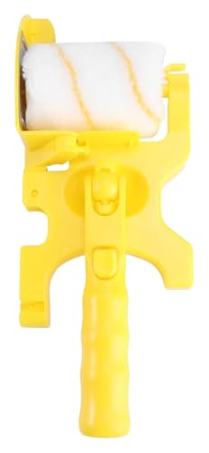 Kleine Trommelbürste, Farbroller-Set mit ausziehbarem Griff, Holzwalze, 2er-Pack, gelb, 33 x 14 cm (gelb, 33 x 14 cm x 2 Stück) von LuMOUzhou