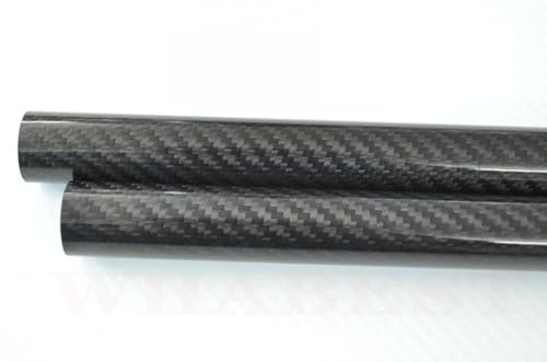 Kohlenstofffaser-Rohr 3K Carbon Fiber Rohr Schwarz Mehrere Größen 500mm for Flügel Rohr Multi-Copter Arm DIY(35x40x500mm Glossy) von LuMOUzhou
