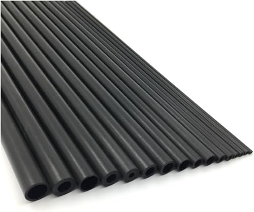 Kohlenstofffaser-Rohr Carbonfaser-Rohrstangen, 2er-Pack, 500 mm Länge, mehrere Größen(7x6x500mm) von LuMOUzhou