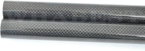 Kohlenstofffaser-Rohr Carbonfaserrohr, 3K, Außendurchmesser 10–20 mm, 1000 mm Länge, 100% Vollcarbon, 2er-Pack, Schwarz, mehrere Größen(1pc 14 * 10 * 1000mm Glossy) von LuMOUzhou