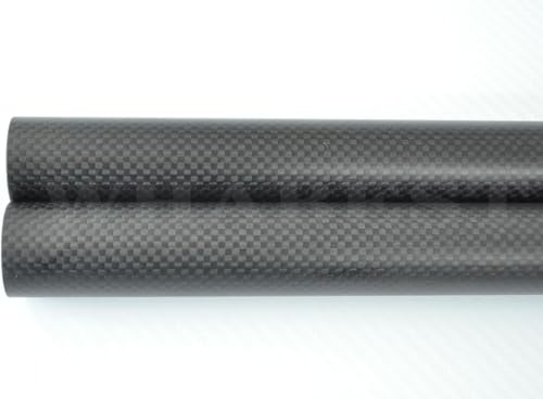 Kohlenstofffaser-Rohr Carbonfaserrohr, 3K, Außendurchmesser 10–20 mm, 1000 mm Länge, 100% Vollcarbon, 2er-Pack, Schwarz, mehrere Größen(1pc 18 * 16 * 1000mm Matte) von LuMOUzhou