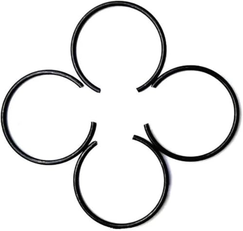 Kreisförmige C-Klemme externe Schleife 10 Stück runde Sprengringe aus Federstahl, Drahtdurchmesser 2 mm, for Wellen-Außendurchmesser 10–84 mm(2x46.8x0.1) von LuMOUzhou
