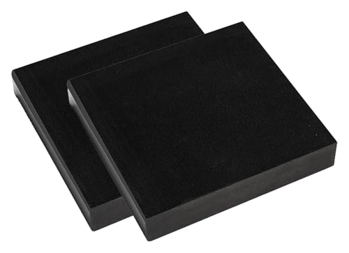 Laserfeste Gummiblöcke, Vibration geblo Pack mit 2 Gummi-Blöcken in verschiedenen Größen für Geräte(120x120x30mm) von LuMOUzhou