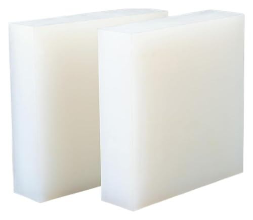 Laserfeste Gummiblöcke, Vibration geblo Silikon Stoßdämpfende Pads 100x200mm Mehrdicken 2er Pack für Waschmaschine, Trockner, Laufband(100x200x8mm) von LuMOUzhou