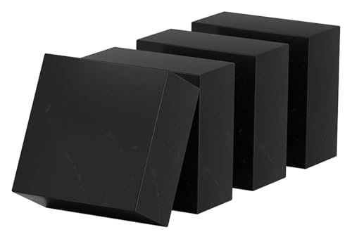 Laserfeste Gummiblöcke, Vibrationsblöcke Packung mit 4 gummierte stoßdämpfende Blöcke 100x100x(20-40) mm(100x100x35mm) von LuMOUzhou