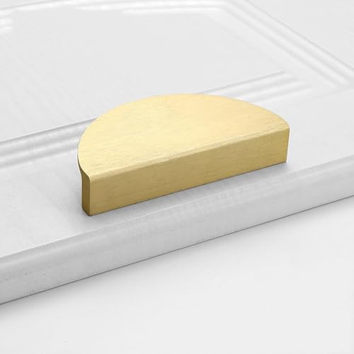 LuMOUzhou Ein halbes Jahr gezogen. Halbrunder Aluminiumgriff for Möbel, mehrfarbig, 64 mm Lochabstand(Gold) von LuMOUzhou
