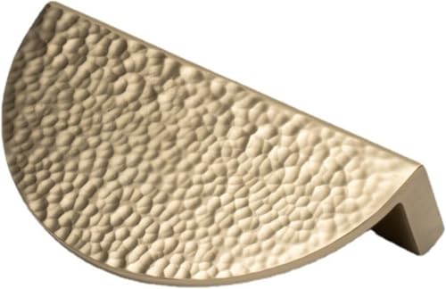 LuMOUzhou Ein halbes Jahr gezogen. Messing Halbmond Griff Gold Mehrere Größen for Schrank Kleiderschrank Tür Schublade(75MM) von LuMOUzhou