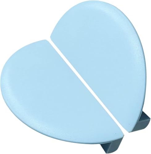 LuMOUzhou Ein halbes Jahr gezogen. Packung mit 2 mehrfarbigen halbrunden Schrankgriffen aus Kunststoff for Schrank, Kleiderschrank, Bücherregal(Blu) von LuMOUzhou