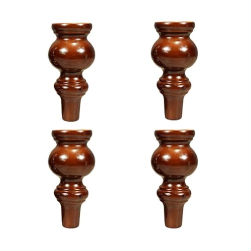 LuMOUzhou Ersatz von Holzmöbeln Beinen Massivholz Ersatz Beine for Sofa Schrank Tisch Stuhl Bett Couch Zähler Multicolor(Bruin) von LuMOUzhou