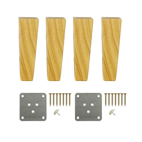 LuMOUzhou Ersatz von Holzmöbeln Beinen Möbelbeine aus Massivholz, 4er-Pack, mehrere Größen(7.9inch/20cm) von LuMOUzhou