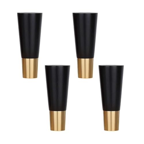 LuMOUzhou Ersatz von Holzmöbeln Beinen Rechtwinklige Eichenholz-Sofa- und Tischmöbelbeine Multicolor 10-18cm(Black,7inch/18cm) von LuMOUzhou