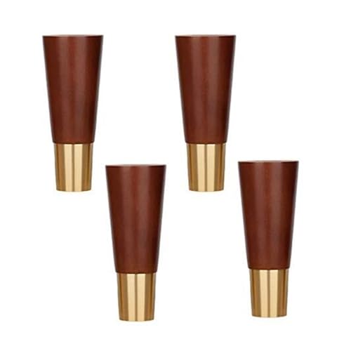 LuMOUzhou Ersatz von Holzmöbeln Beinen Rechtwinklige Eichenholz-Sofa- und Tischmöbelbeine Multicolor 10-18cm(Bruin,4.7inch/12cm) von LuMOUzhou