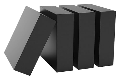 LuMOUzhou Rutschfester Gummiblock, Isolamen-Matte aus Gummi, 120 x 120 mm, verschiedene Größen, 4 Stück, für Waschmaschine, Trockner und Laufband (120 x 120 x 12 mm) von LuMOUzhou