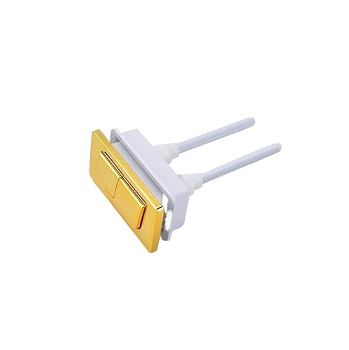 LuMOUzhou Toilettenknopf ersetzt. Toilettenspülknopf Ersatz Dual Flush Gold Square 83x45mm von LuMOUzhou