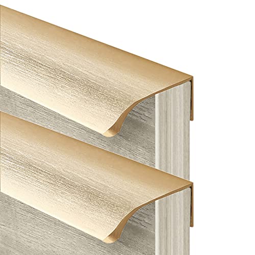 LuMOUzhou Versteckte eingebettete Türgriffe Möbelgriffe, Aluminiumlegierung, Silber, mehrere Größen, 2 Stück(Length 1000mm) von LuMOUzhou