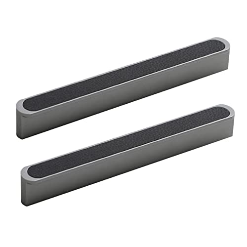 LuMOUzhou Versteckte eingebettete Türgriffe Packung mit 2 Aluminium-Lederschlaufen, versenkte Taschentür-Möbel, DIY-Griff, mehrere Größen(Hole distance 96mm) von LuMOUzhou