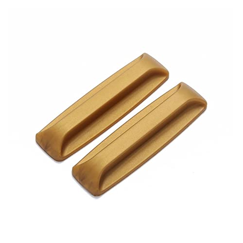 LuMOUzhou Versteckte eingebettete Türgriffe Selbstklebende Griffe, 2er-Pack, 3,94 x 1,18 x 0,59 Zoll, mehrfarbig(Gold) von LuMOUzhou
