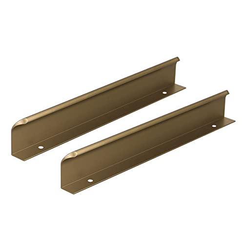 LuMOUzhou Versteckte eingebettete Türgriffe Unsichtbare Griffe for versenkte und Taschen, 2er-Pack for Schränke und Schubladen, mehrere Größen(Length 400mm) von LuMOUzhou