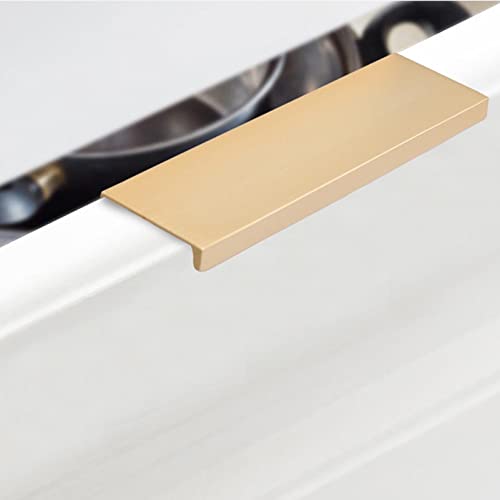 LuMOUzhou Versteckte eingebettete Türgriffe Versteckte Schranktür- und Fach-Aluminiumgriffe goldene mehrfache Größen(300mm) von LuMOUzhou