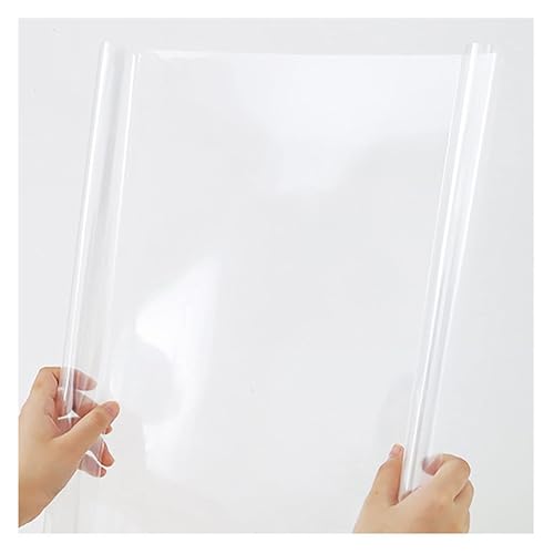 LuMOUzhou Wandschutzfolie aus transparentem Kunststoff, elektrostatische Folie, transparent, abnehmbar, wasserdicht, ölabweisend, für verschiedene Oberflächen in verschiedenen Größen (60 x 500 cm) von LuMOUzhou